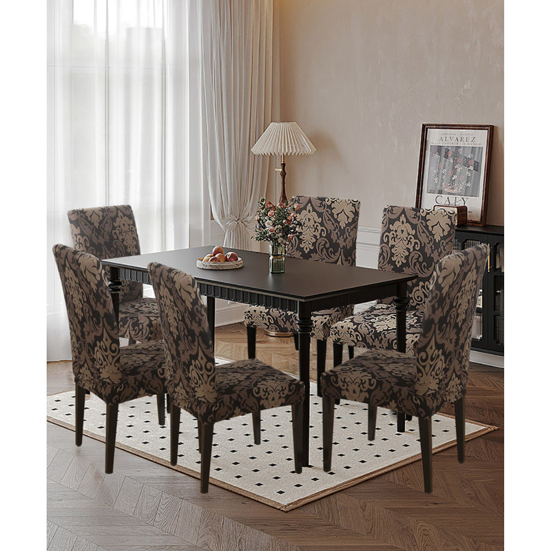 Alcott Hill® Dining Chair Covers,Dining Room Chair Slipcovers,Set Of 6 ...